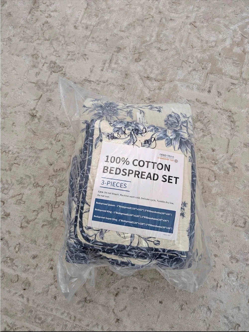 Botanical Oversized King Bedspreads 120